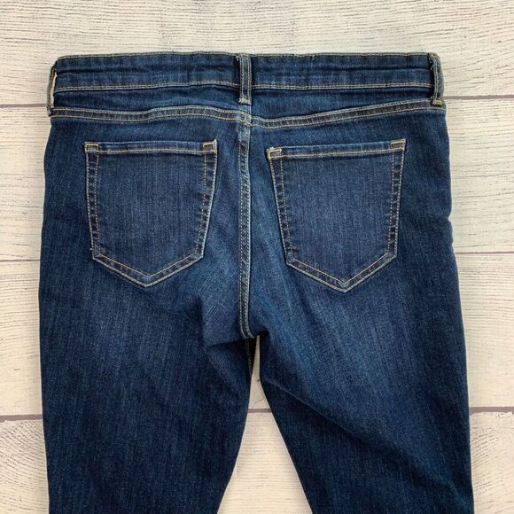 Gap Denim Jeans sz 29 Reg Jegging Dark Wash Inseam 25.5" Women's Crop - Picture 6 of 11